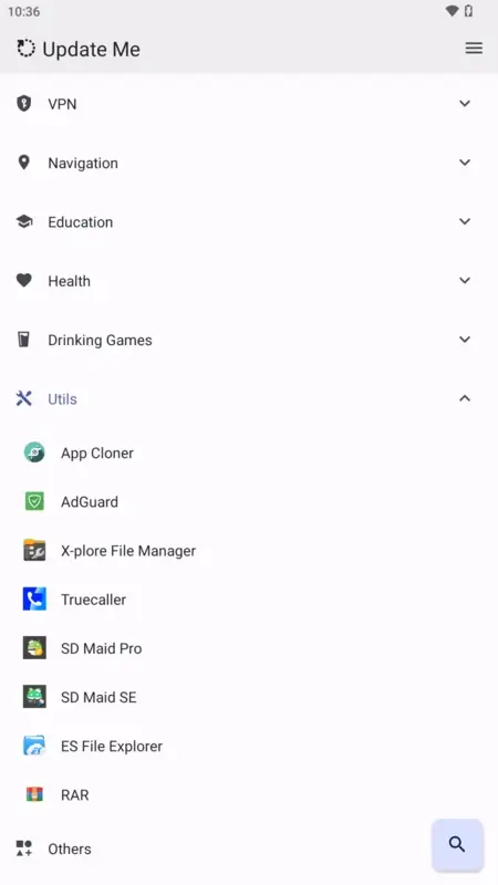 Screenshot Update Me APK (v2.2.2)