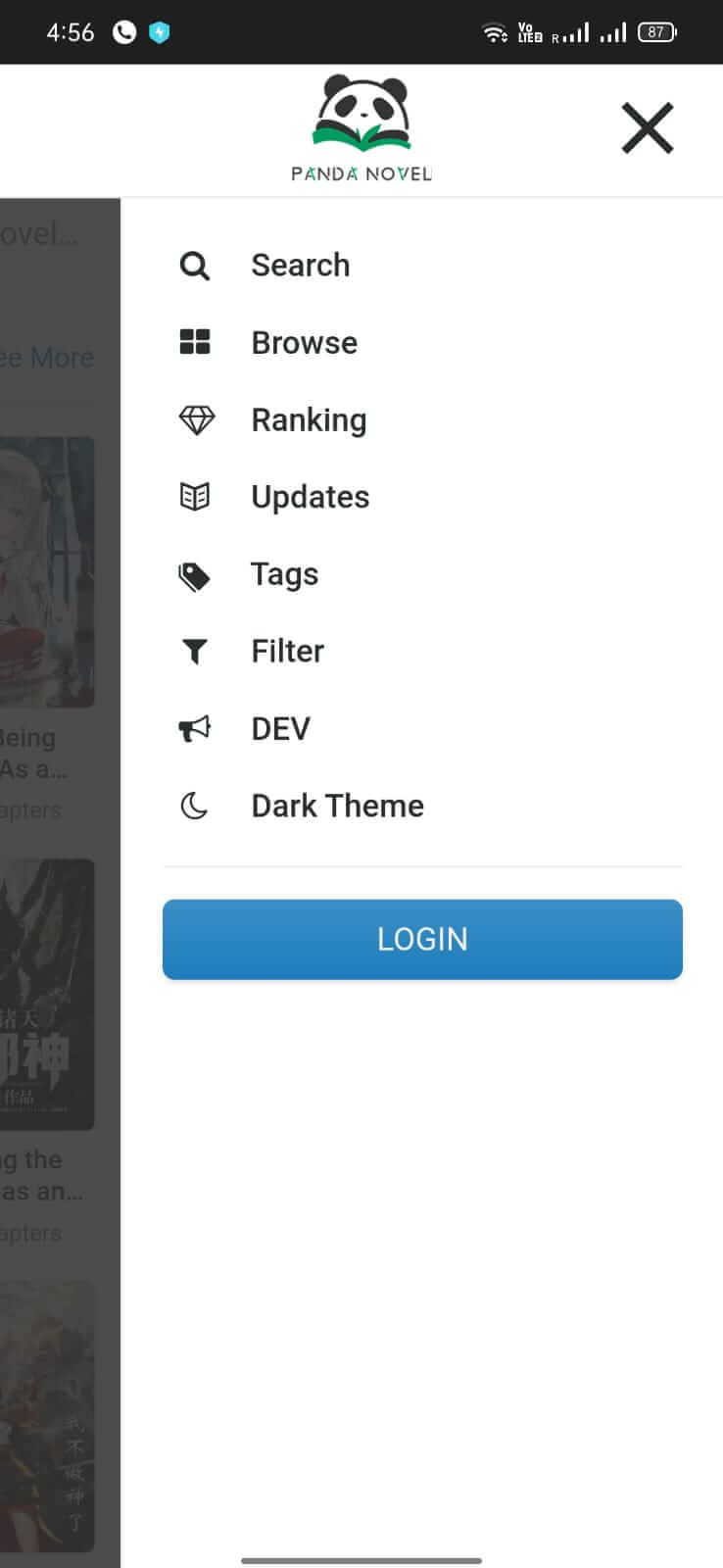 Screenshot Panda Novel APK v1.0.3