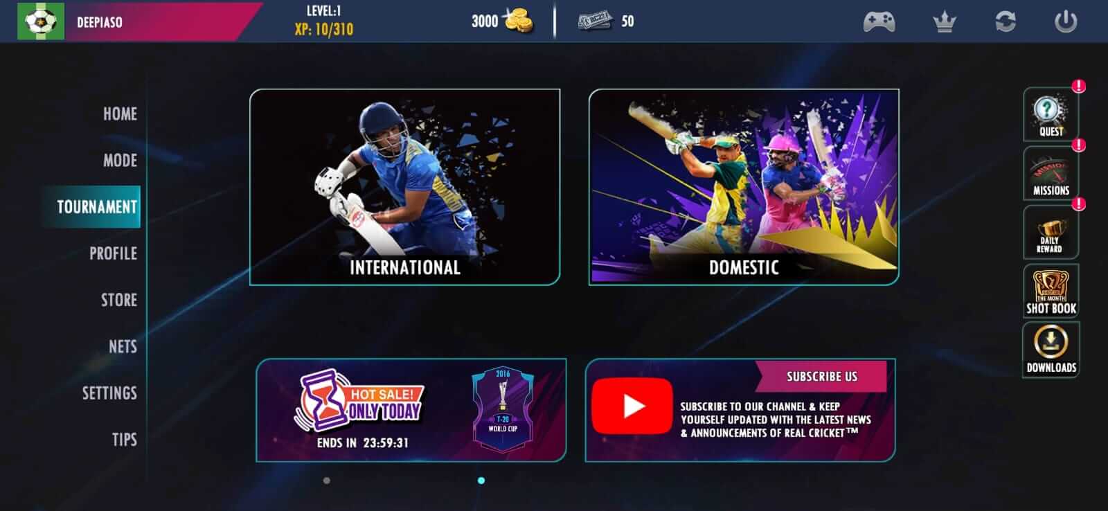 Screenshot Real Cricket 22 APK XAPK Terbaru