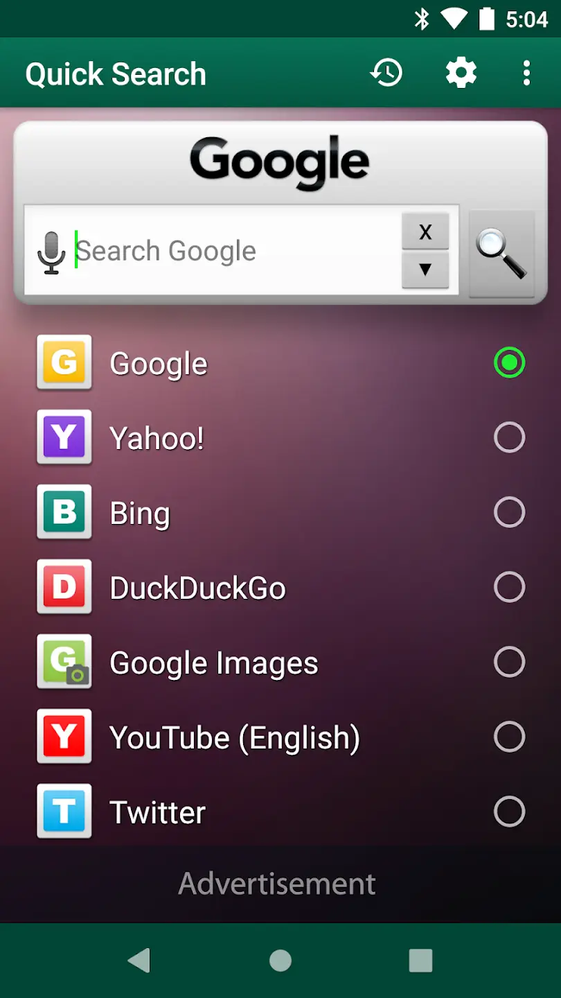 Screenshot Quick Search Widget APK 6.1
