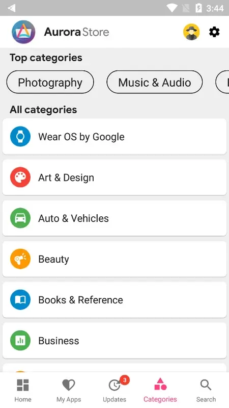 Screenshot Aurora Store APK v4.8.3