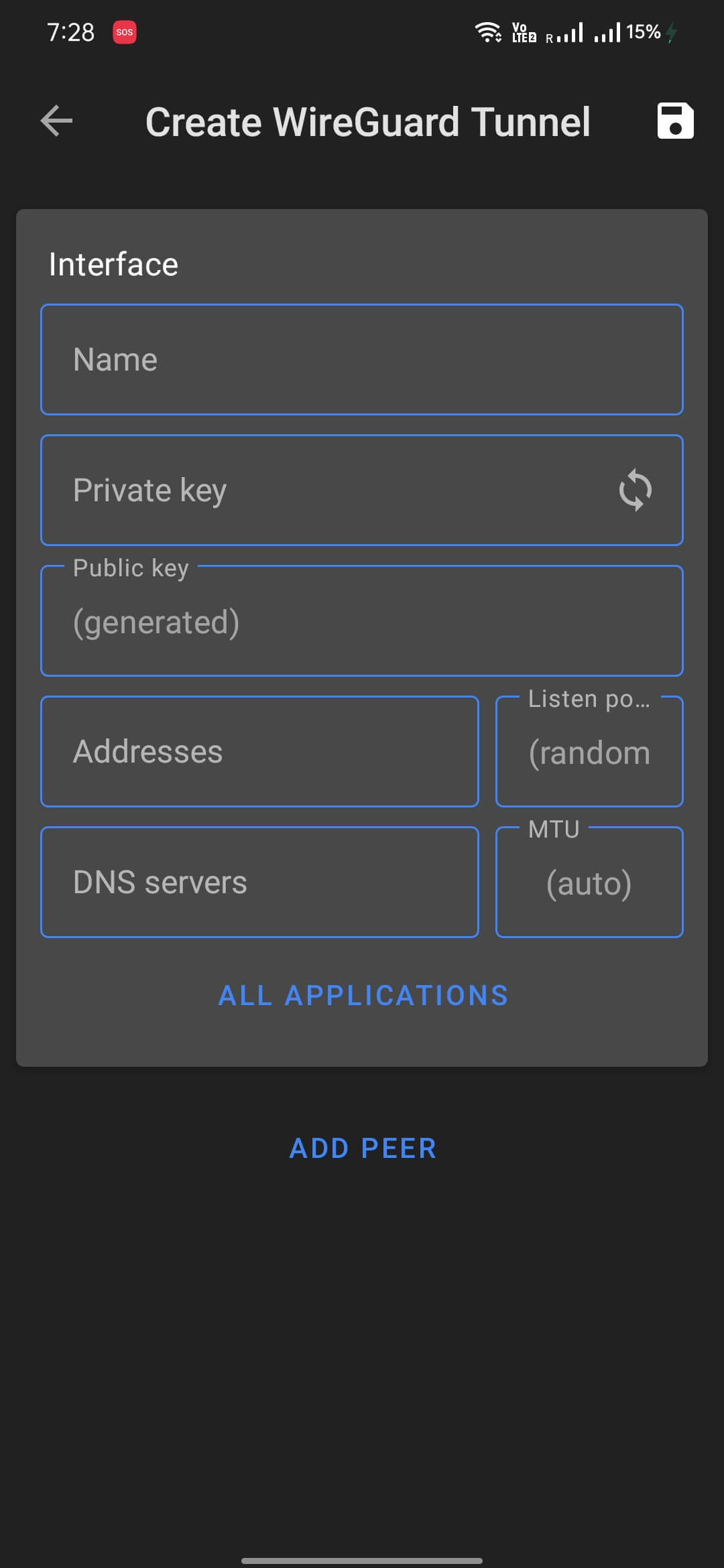 Screenshot WireGuard APK