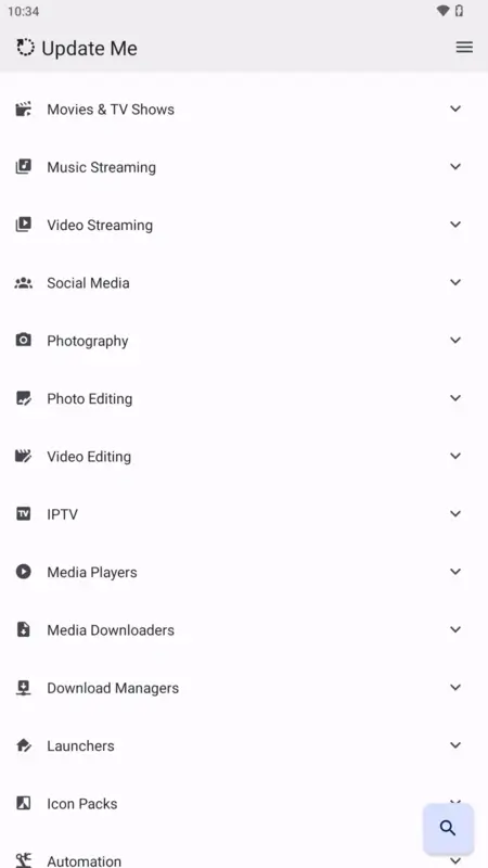 Screenshot Update Me APK (v2.2.2)