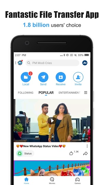 Screenshot SHAREit APK v6.53.88_UD Download untuk Android