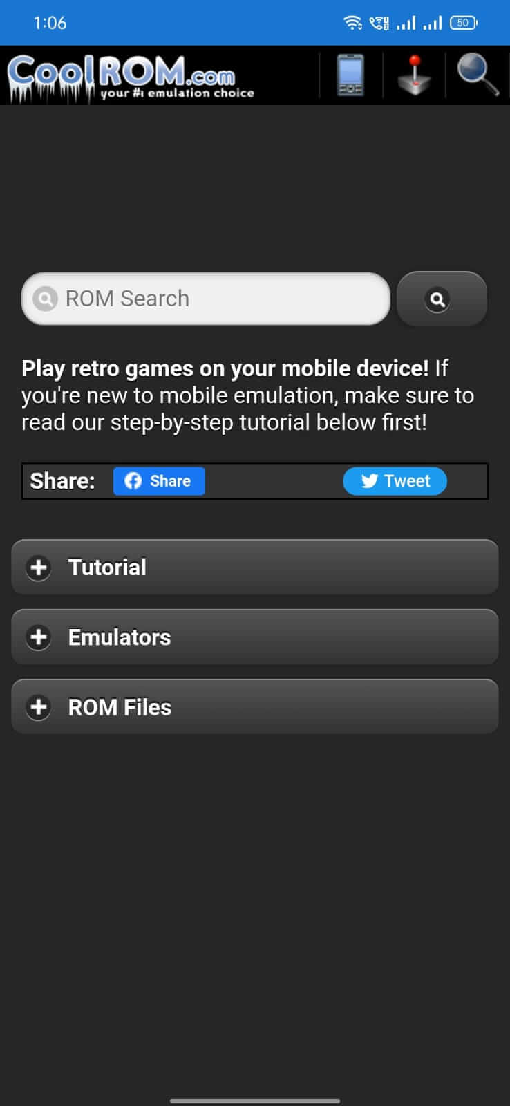 Screenshot CoolROM APK